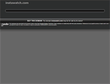 Tablet Screenshot of instawatch.com